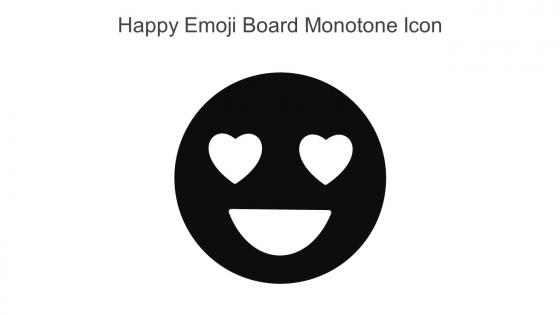 Happy Emoji Board Monotone Icon In Powerpoint Pptx Png And Editable Eps Format