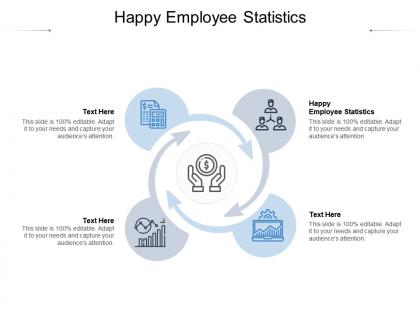 Happy employee statistics ppt powerpoint presentation professional layouts cpb
