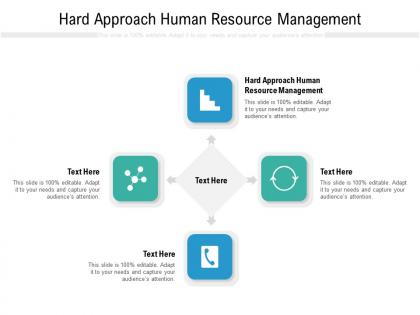 Hard approach human resource management ppt powerpoint presentation infographics model cpb
