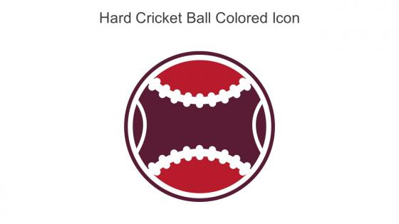 Hard Cricket Ball Colored Icon In Powerpoint Pptx Png And Editable Eps Format