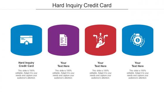 Hard Inquiry Credit Card Ppt Powerpoint Presentation Summary Portrait Cpb