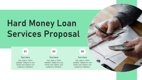 Hard Money Loan Services Proposal Ppt Slides Design Templates