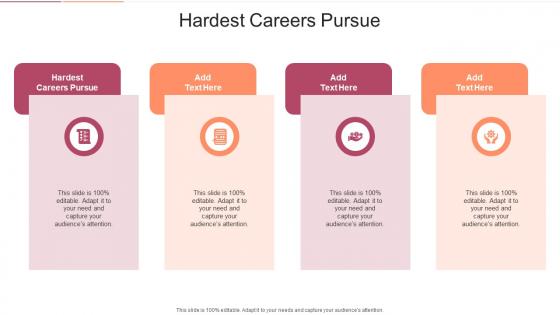 Hardest Careers Pursue In Powerpoint And Google Slides Cpb