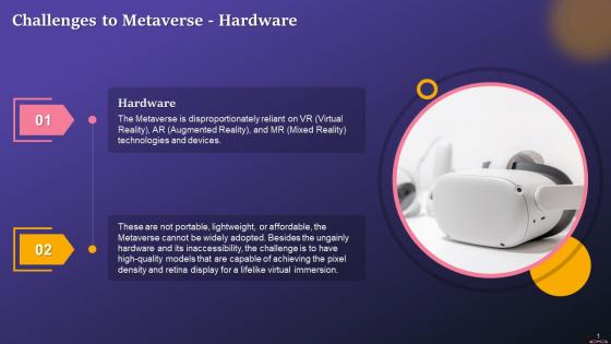 Hardware As A Challenge To Metaverse Training Ppt