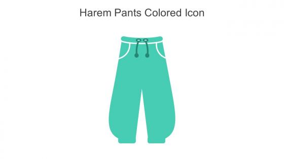 Harem Pants Colored Icon In Powerpoint Pptx Png And Editable Eps Format