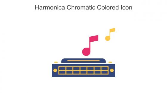 Harmonica Chromatic Colored Icon In Powerpoint Pptx Png And Editable Eps Format