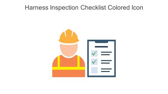 Harness Inspection Checklist Colored Icon In Powerpoint Pptx Png And Editable Eps Format