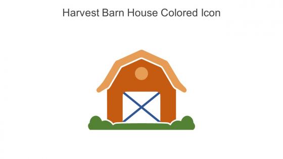 Harvest Barn House Colored Icon In Powerpoint Pptx Png And Editable Eps Format