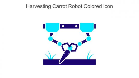Harvesting Carrot Robot Colored Icon Icon In Powerpoint Pptx Png And Editable Eps Format