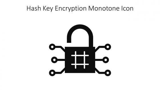 Hash Key Encryption Monotone Icon In Powerpoint Pptx Png And Editable Eps Format
