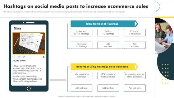 Hashtags On Social Media Posts To Increase Ecommerce Sales Ecommerce Marketing Ideas To Grow Online Sales
