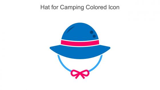 Hat For Camping Colored Icon In Powerpoint Pptx Png And Editable Eps Format