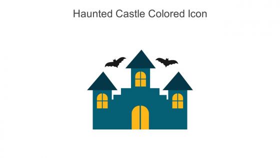 Haunted Castle Colored Icon In Powerpoint Pptx Png And Editable Eps Format