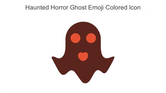 Haunted Horror Ghost Emoji Colored Icon In Powerpoint Pptx Png And Editable Eps Format