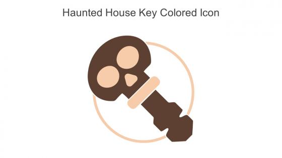 Haunted House Key Colored Icon In Powerpoint Pptx Png And Editable Eps Format