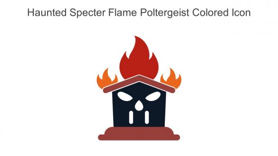 Haunted Specter Flame Poltergeist Colored Icon In Powerpoint Pptx Png And Editable Eps Format