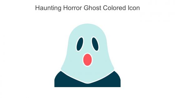 Haunting Horror Ghost Colored Icon In Powerpoint Pptx Png And Editable Eps Format