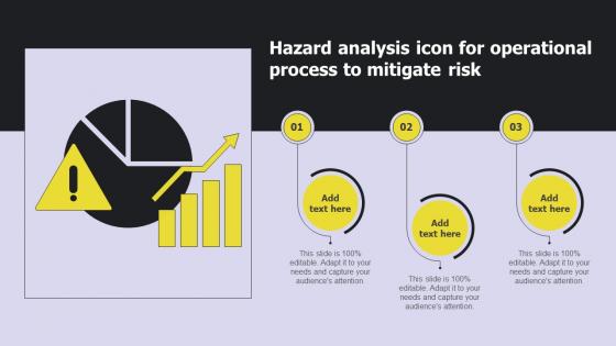 Hazard Analysis Icon For Operational Process To Mitigate Risk