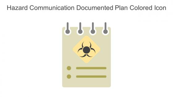 Hazard Communication Documented Plan Colored Icon In Powerpoint Pptx Png And Editable Eps Format