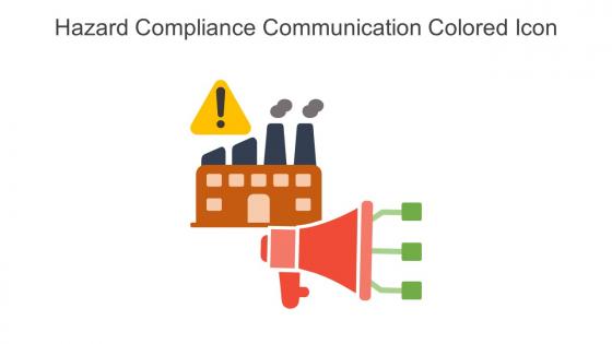 Hazard Compliance Communication Colored Icon In Powerpoint Pptx Png And Editable Eps Format