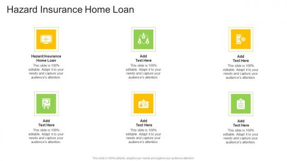 Hazard Insurance Home Loan In Powerpoint And Google Slides Cpb
