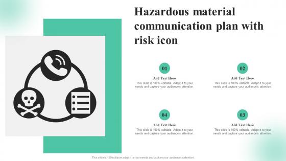 Hazardous Material Communication Plan With Risk Icon