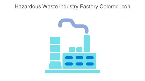 Hazardous Waste Industry Factory Colored Icon In Powerpoint Pptx Png And Editable Eps Format
