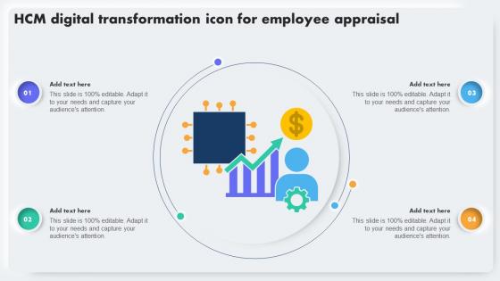 HCM Digital Transformation Icon For Employee Appraisal