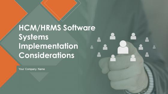 HCM HRMS Software Systems Implementation Considerations Powerpoint PPT Template Bundles