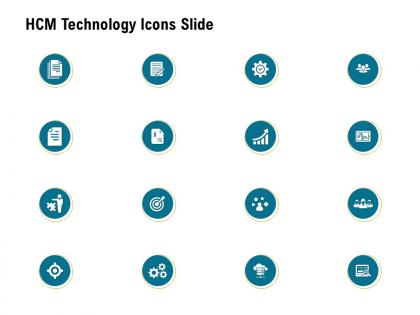 Hcm technology icons slide ppt powerpoint presentation professional ideas