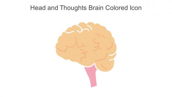 Head And Thoughts Brain Colored Icon In Powerpoint Pptx Png And Editable Eps Format