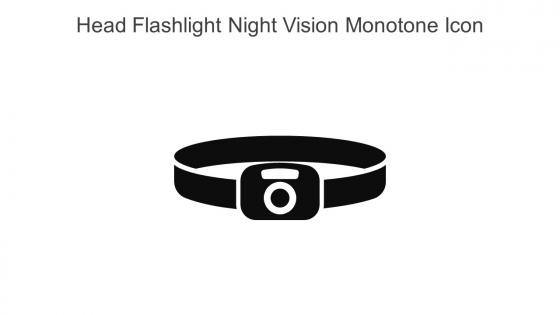 Head Flashlight Night Vision Monotone Icon In Powerpoint Pptx Png And Editable Eps Format
