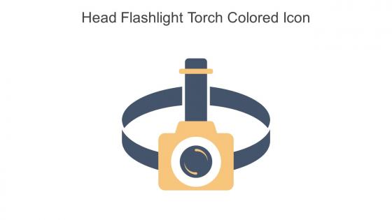 Head Flashlight Torch Colored Icon In Powerpoint Pptx Png And Editable Eps Format