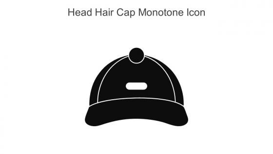 Head Hair Cap Monotone Icon In Powerpoint Pptx Png And Editable Eps Format