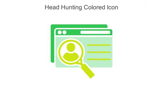 Head Hunting Colored Icon In Powerpoint Pptx Png And Editable Eps Format