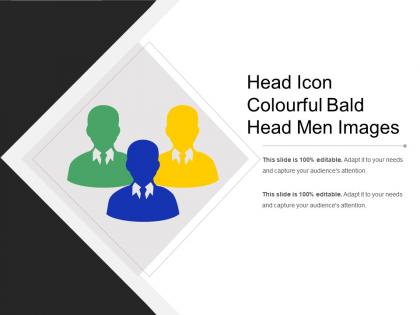 Head icon colourful bald head men images