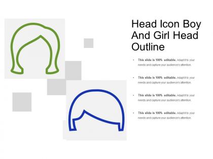 Head icon showing girl and boy hair outline