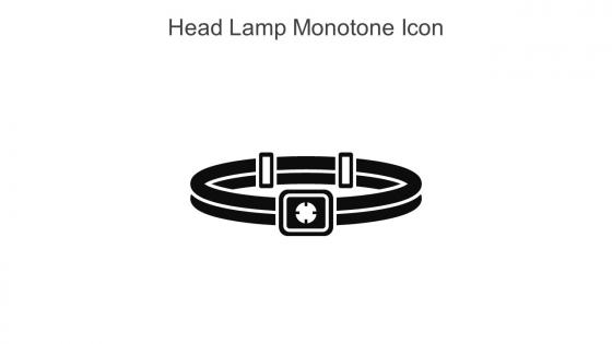 Head Lamp Monotone Icon In Powerpoint Pptx Png And Editable Eps Format