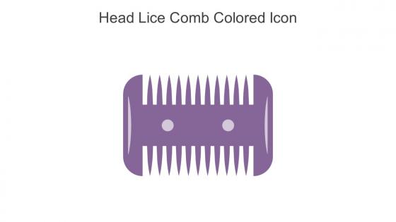Head Lice Comb Colored Icon In Powerpoint Pptx Png And Editable Eps Format