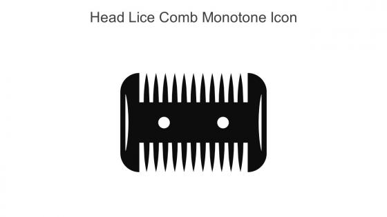 Head Lice Comb Monotone Icon In Powerpoint Pptx Png And Editable Eps Format