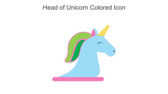 Head Of Unicorn Colored Icon In Powerpoint Pptx Png And Editable Eps Format