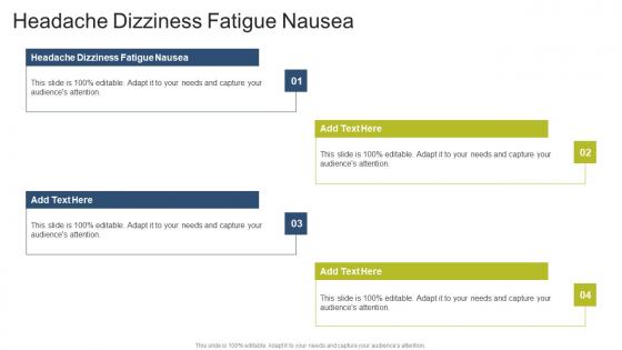 Headache Dizziness Fatigue Nausea In Powerpoint And Google Slides Cpb