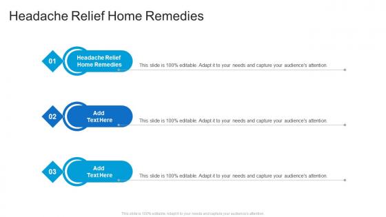 Headache Relief Home Remedies In Powerpoint And Google Slides Cpb