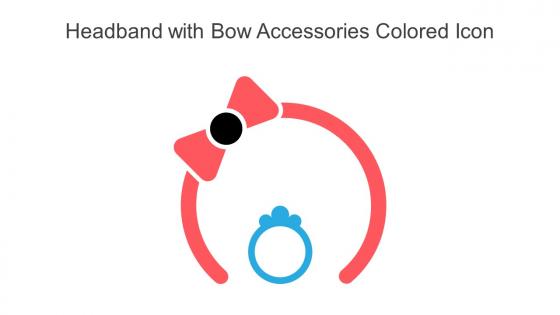 Headband With Bow Accessories Colored Icon In Powerpoint Pptx Png And Editable Eps Format