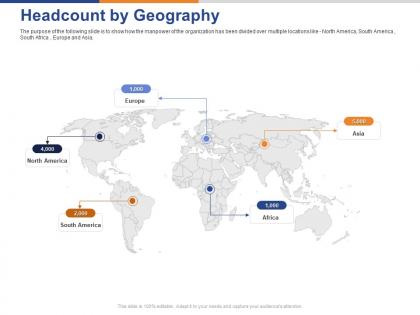 Headcount by geography ppt powerpoint presentation infographics elements