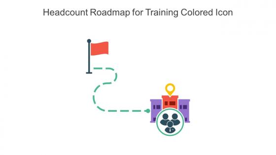 Headcount Roadmap For Training Colored Icon In Powerpoint Pptx Png And Editable Eps Format