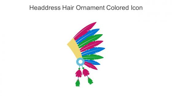 Headdress Hair Ornament Colored Icon In Powerpoint Pptx Png And Editable Eps Format