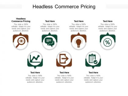 Headless commerce pricing ppt powerpoint presentation ideas maker cpb