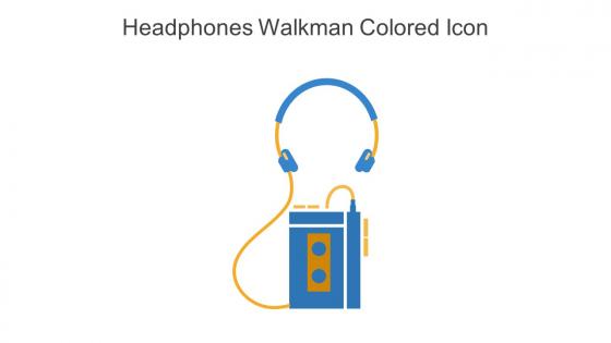 Headphones Walkman Colored Icon In Powerpoint Pptx Png And Editable Eps Format