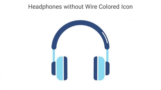 Headphones Without Wire Colored Icon In Powerpoint Pptx Png And Editable Eps Format